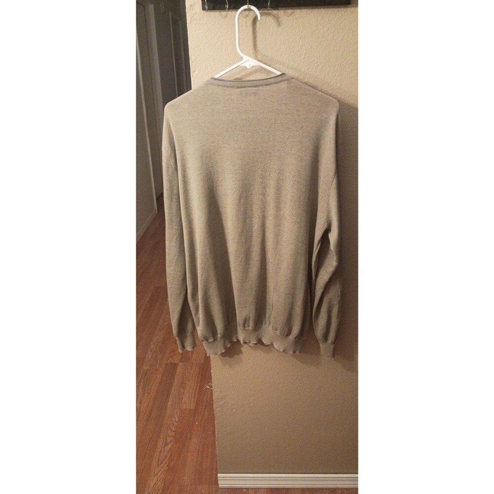 Ermenegildo Zegna Taupe Crewneck Sweater Men's Size L